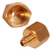 Everflow 3/8" Flare x 1/2" FIP Reducing Adapter Pipe Fitting; Brass F46R-3812